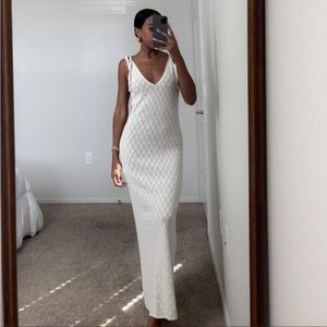 Zara Open Knit Crochet Dress